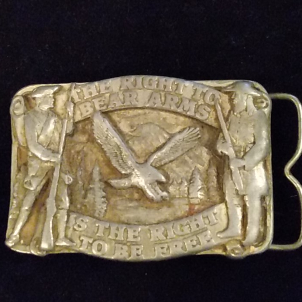 1982 Siskiyou Belt Buckle - The Right To Bear Arms